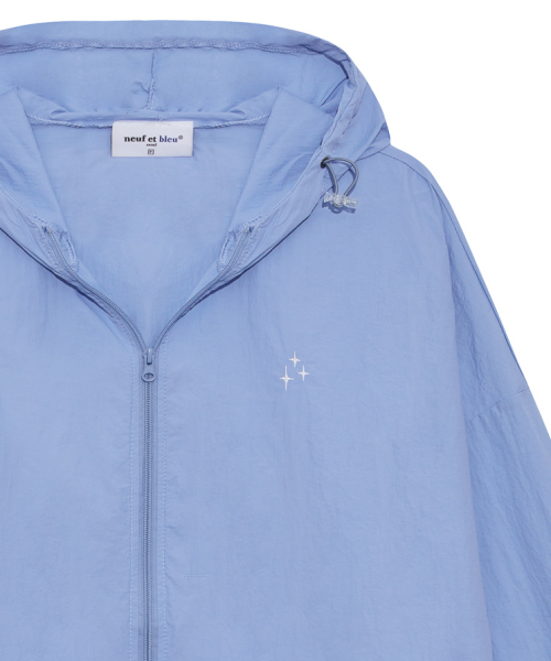 NEUFETBLEU(ヌフエブル)の「NEB windbreaker hoody jacket (skyblue)(ナイロンジャケット・メンズ・その他・FREE)」の3枚目の写真