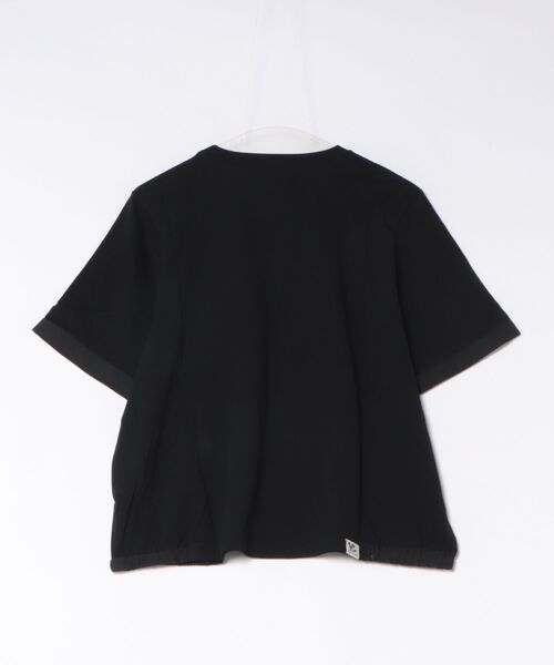 SUPER HAKKA(スーパーハッカ)の「30/-天竺ボタニカルリーフ発泡プリントTシャツ(Tシャツ/カットソー・レディース・オフホワイト/杢グレー/ブラック・FREE)」の4枚目の写真