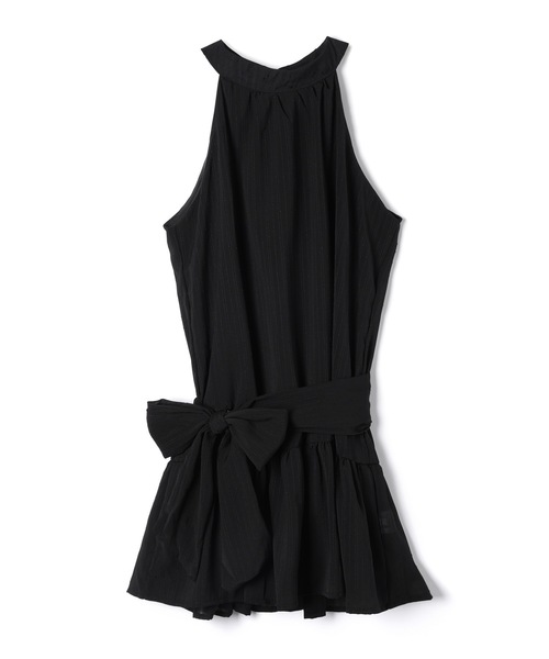 M DOLLY（エムドリー）の「Ribbon lulu chiffon mini dress / リボンルルシフォンミニドレス（ワンピース・レディース・ライトブルー/ブラック・S/M）」の16枚目の写真
