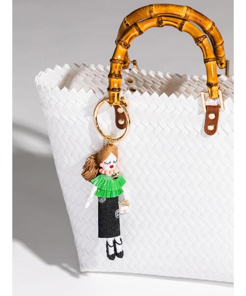Te chichi（テチチ）の「フラワースカートガール チャーム（ネックレス・レディース・ブルー/ピンク/グリーン・F）」の2枚目の写真
