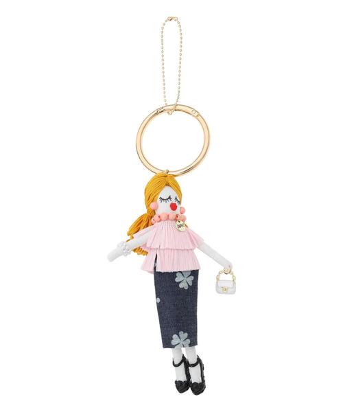 Te chichi（テチチ）の「フラワースカートガール チャーム（ネックレス・レディース・ブルー/ピンク/グリーン・F）」の4枚目の写真