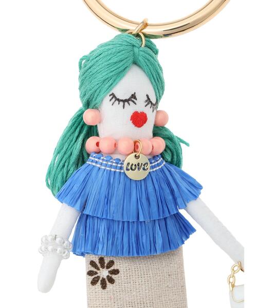 Te chichi（テチチ）の「フラワースカートガール チャーム（ネックレス・レディース・ブルー/ピンク/グリーン・F）」の9枚目の写真