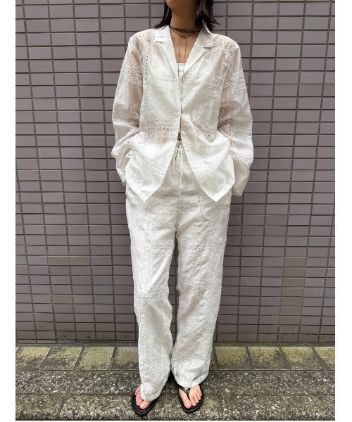 AIC.(エーアイシー)の「エンブロイダリーイージーパンツ(その他パンツ・レディース・ブラック/ブラウン/オフホワイト・FREE)」の13枚目の写真