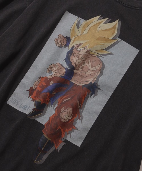 CORPUS　SELECT（コーパストーキョー）の「【DRAGON BALL Z/ドラゴンボールZ】ヴィンテージピグメント加工アソートデザイン 半袖Tシャツ（Tシャツ/カットソー・メンズ・ブラック系/ブラック系2/ブラック系1/ブラック系3・L/M/XL）」の7枚目の写真