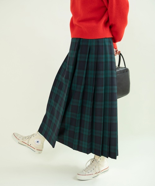 CHILD WOMAN(チャイルドウーマン)の「T/Wタータンチェックキルトスカート(スカート・レディース・レッド/グリーン・36/38)」の3枚目の写真