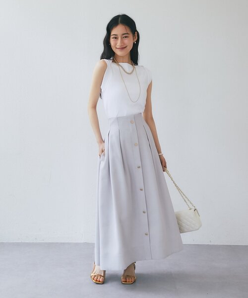 La boutique BonBon(ラブティックボンボン)の「【mikiカラー監修・5/28(木)0:00~新色サックスブルー登場】リブタンク(キャミソール・レディース・ホワイト/ピンク・FREE)」の8枚目の写真
