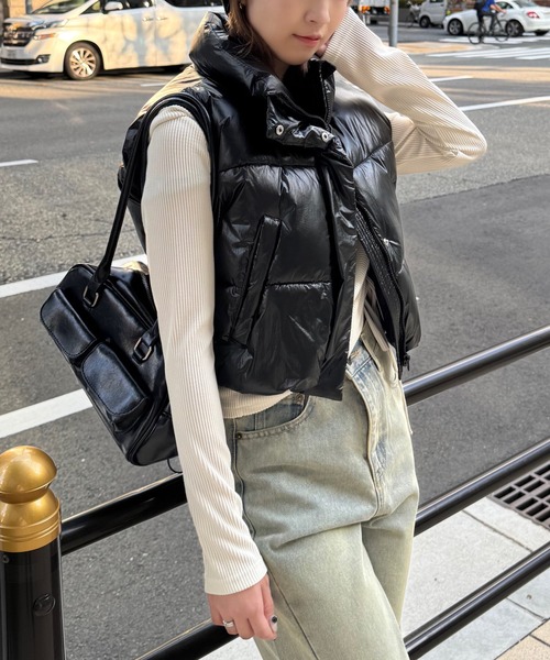 clear(クリア)の「ポケット付きロングハンドルバッグ≪500mlのペットボトル収納可能≫(ハンドバッグ・レディース・ブラウン/ブラック/アイボリー/シルバー/レッド・F)」の13枚目の写真