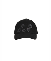 BMUETTE（ビムウィエ）の「フラワービーズディテールロゴ刺繍ボールキャップブラック（キャップ）」