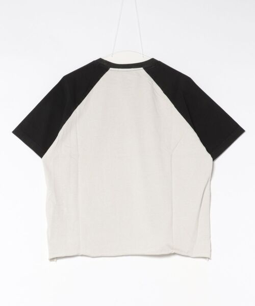 Never mind the XU（ネバーマインドザエックスユー）の「【Never mind the XU】star print raglan T-shirt / 【ネバーマインド ザ エックスユー】スタープリントラグラン半袖Tシャツ（Tシャツ/カットソー・メンズ・ホワイト/ブラック・M）」の3枚目の写真