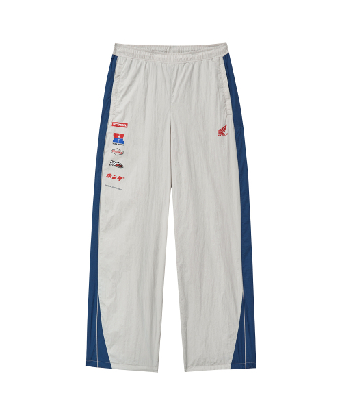PHYPS MOTORCYCLE(フィップスモーターサイクル)の「Nylon Multi Logo Pants White(スウェットパンツ・レディース・その他・SMALL/MEDIUM/LARGE/X-LARGE)」の2枚目の写真