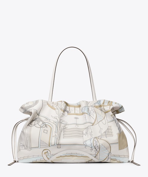 TORY BURCH(トリーバーチ)の「エラ プリント ドローストリング トートバッグ(トートバッグ・レディース・ベージュ・ONE SIZE)」の3枚目の写真