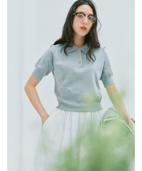 Mila Owen(ミラオーウェン)の「【EYE-CONIC SUMMER】ハーフリムダテメガネ(サングラス・レディース・ブラウン・F)」の7枚目の写真