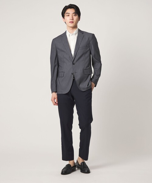 A DAY IN THE LIFE UNITED ARROWS（アデイインザライフユナイテッドアローズ）の「Dot Air® チェック サッカー ボタンダウン シャツ-ストレッチ-＜A DAY IN THE LIFE＞（シャツ/ブラウス・メンズ・ホワイト/ネイビー/ロイヤルブルー/その他1・M/L/S/XL）」の14枚目の写真