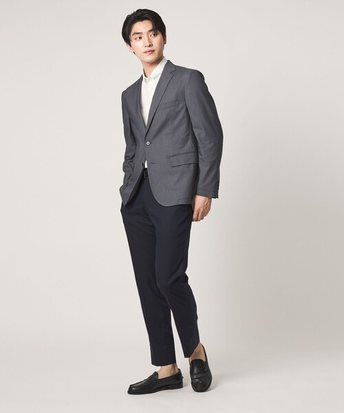 A DAY IN THE LIFE UNITED ARROWS（アデイインザライフユナイテッドアローズ）の「Dot Air® チェック サッカー ボタンダウン シャツ-ストレッチ-＜A DAY IN THE LIFE＞（シャツ/ブラウス・メンズ・ホワイト/ネイビー/ロイヤルブルー/その他1・M/L/S/XL）」の15枚目の写真