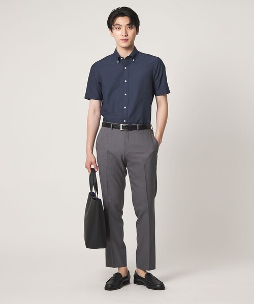 A DAY IN THE LIFE UNITED ARROWS（アデイインザライフユナイテッドアローズ）の「Dot Air® チェック サッカー ボタンダウン シャツ-ストレッチ-＜A DAY IN THE LIFE＞（シャツ/ブラウス・メンズ・ホワイト/ネイビー/ロイヤルブルー/その他1・M/L/S/XL）」の17枚目の写真