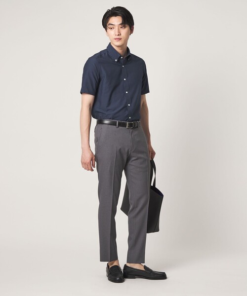 A DAY IN THE LIFE UNITED ARROWS（アデイインザライフユナイテッドアローズ）の「Dot Air® チェック サッカー ボタンダウン シャツ-ストレッチ-＜A DAY IN THE LIFE＞（シャツ/ブラウス・メンズ・ホワイト/ネイビー/ロイヤルブルー/その他1・M/L/S/XL）」の18枚目の写真