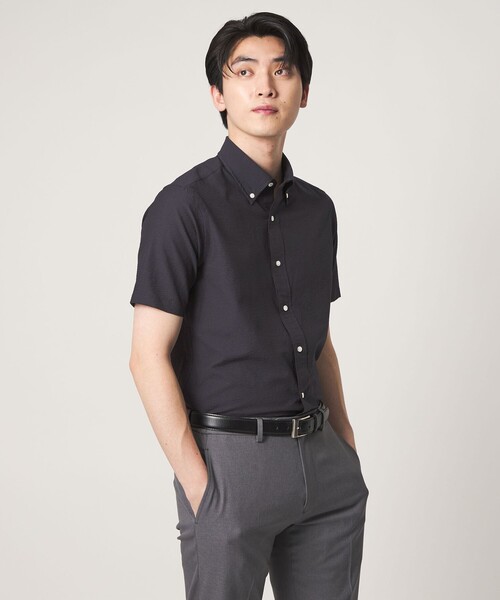 A DAY IN THE LIFE UNITED ARROWS（アデイインザライフユナイテッドアローズ）の「Dot Air® チェック サッカー ボタンダウン シャツ-ストレッチ-＜A DAY IN THE LIFE＞（シャツ/ブラウス・メンズ・ホワイト/ネイビー/ロイヤルブルー/その他1・M/L/S/XL）」の19枚目の写真