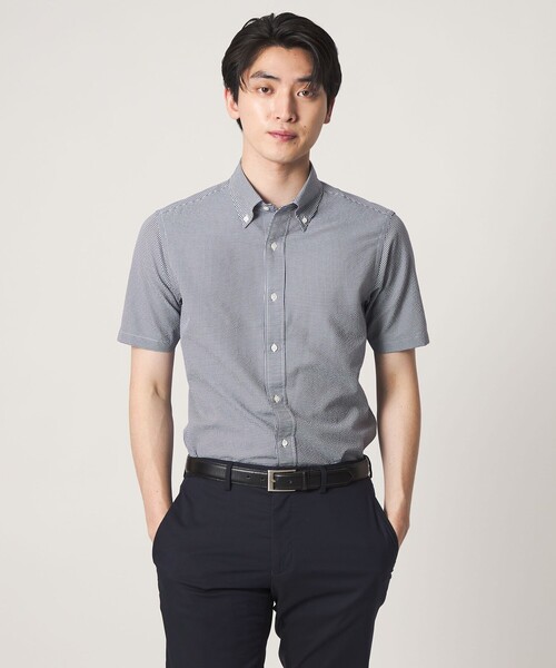 A DAY IN THE LIFE UNITED ARROWS（アデイインザライフユナイテッドアローズ）の「Dot Air® チェック サッカー ボタンダウン シャツ-ストレッチ-＜A DAY IN THE LIFE＞（シャツ/ブラウス・メンズ・ホワイト/ネイビー/ロイヤルブルー/その他1・M/L/S/XL）」の22枚目の写真