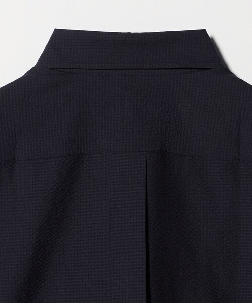 A DAY IN THE LIFE UNITED ARROWS（アデイインザライフユナイテッドアローズ）の「Dot Air® チェック サッカー ボタンダウン シャツ-ストレッチ-＜A DAY IN THE LIFE＞（シャツ/ブラウス・メンズ・ホワイト/ネイビー/ロイヤルブルー/その他1・M/L/S/XL）」の6枚目の写真