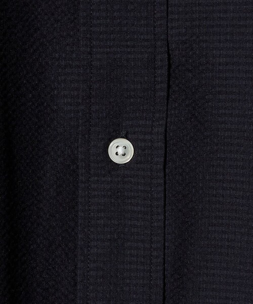 A DAY IN THE LIFE UNITED ARROWS（アデイインザライフユナイテッドアローズ）の「Dot Air® チェック サッカー ボタンダウン シャツ-ストレッチ-＜A DAY IN THE LIFE＞（シャツ/ブラウス・メンズ・ホワイト/ネイビー/ロイヤルブルー/その他1・M/L/S/XL）」の10枚目の写真