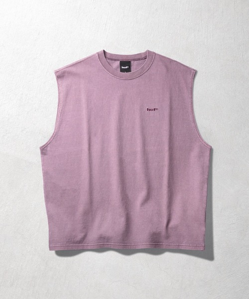 HUF(ハフ)の「huf eightynine SLEEVELESS TOP(Tシャツ/カットソー・メンズ・クリーム/ブラック/パープル・S/XL/L/M)」の1枚目の写真
