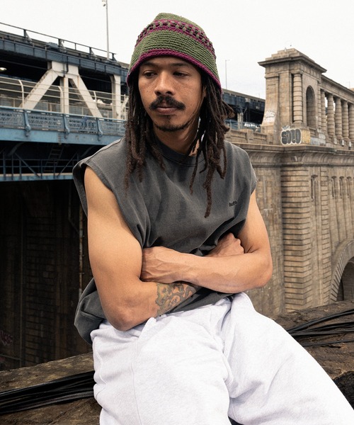 HUF(ハフ)の「huf eightynine SLEEVELESS TOP(Tシャツ/カットソー・メンズ・クリーム/ブラック/パープル・S/XL/L/M)」の2枚目の写真