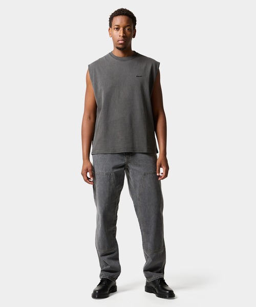 HUF(ハフ)の「huf eightynine SLEEVELESS TOP(Tシャツ/カットソー・メンズ・クリーム/ブラック/パープル・S/XL/L/M)」の16枚目の写真