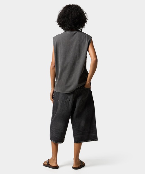 HUF(ハフ)の「huf eightynine SLEEVELESS TOP(Tシャツ/カットソー・メンズ・クリーム/ブラック/パープル・S/XL/L/M)」の21枚目の写真