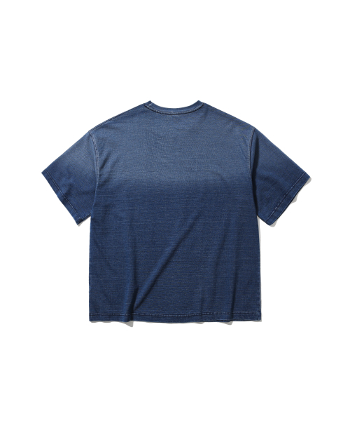 ANGLAN(アングラン)の「Sun Graphic Denim Tee - Washed Blue(Tシャツ/カットソー・メンズ・その他・1/2)」の2枚目の写真