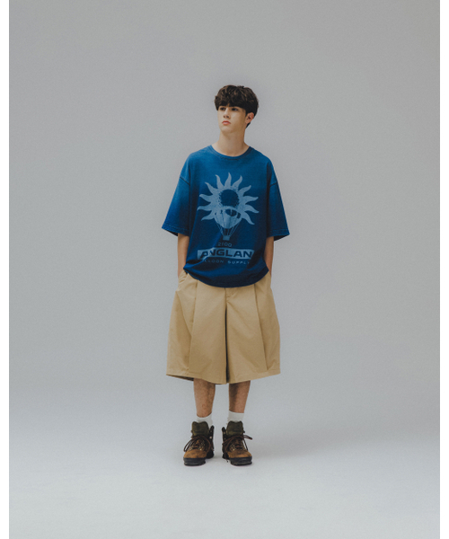ANGLAN(アングラン)の「Sun Graphic Denim Tee - Washed Blue(Tシャツ/カットソー・メンズ・その他・1/2)」の3枚目の写真