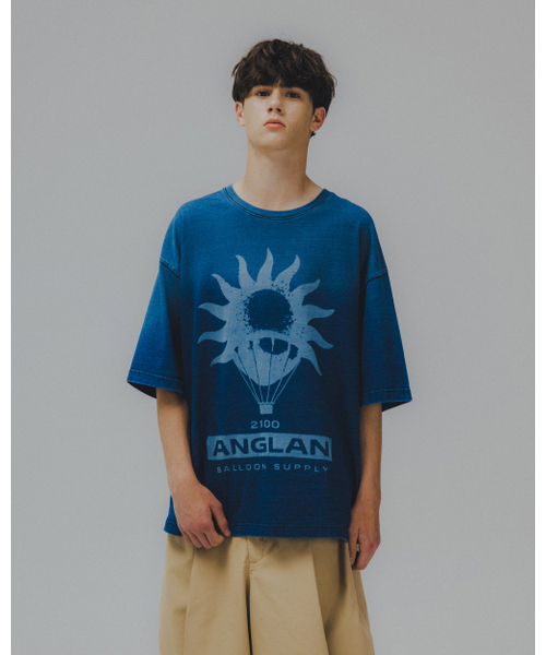 ANGLAN(アングラン)の「Sun Graphic Denim Tee - Washed Blue(Tシャツ/カットソー・メンズ・その他・1/2)」の5枚目の写真