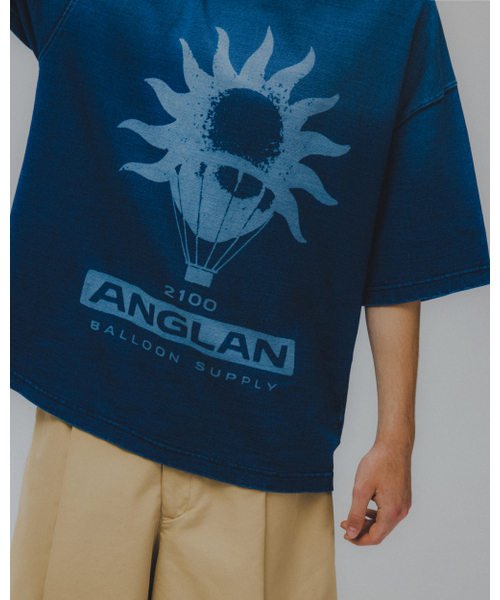 ANGLAN(アングラン)の「Sun Graphic Denim Tee - Washed Blue(Tシャツ/カットソー・メンズ・その他・1/2)」の8枚目の写真