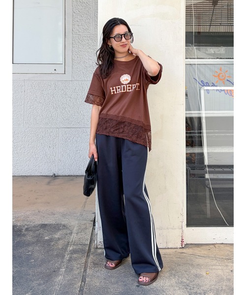 Ungrid(アングリッド)の「ストレートラインパンツ(その他パンツ・レディース・ブラウン/ネイビー・FREE)」の16枚目の写真