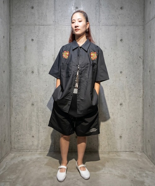 BACANCES ALL INCLUSIVE（バカンサスオールインクルーシブ）の「BLC WORKSHIRTS[BARALION]（シャツ/ブラウス・メンズ・ホワイト/ブラック・M/L/XL）」の4枚目の写真