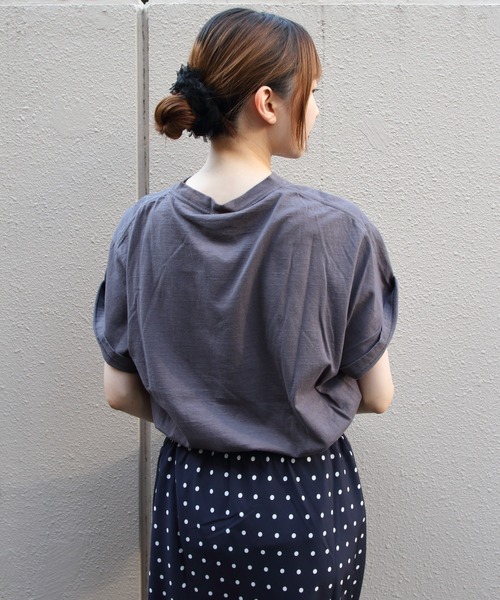 THE SHINZONE(ザ シンゾーン)の「THE SHINZONE/シンゾーン ブラックウェルTEE Blackwell TEE 26AMSCU11(Tシャツ/カットソー・レディース・チャコールグレー/ホワイト・FREE)」の6枚目の写真