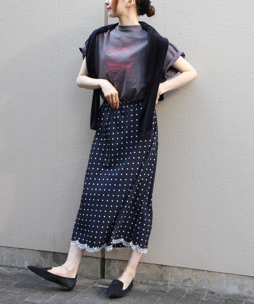THE SHINZONE(ザ シンゾーン)の「THE SHINZONE/シンゾーン ブラックウェルTEE Blackwell TEE 26AMSCU11(Tシャツ/カットソー・レディース・チャコールグレー/ホワイト・FREE)」の8枚目の写真