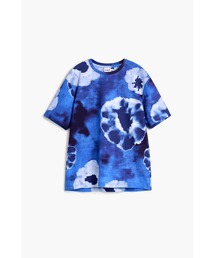 タイダイ フラワー プリント 半袖Tシャツ【2026秋冬新作】