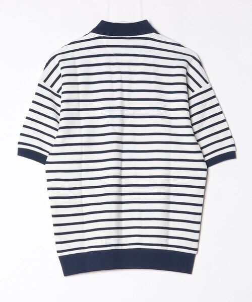 POLO RALPH LAUREN（ポロ ラルフ ローレン）の「リラックス フィット ストライプド テクスチャード ポロシャツ（ポロシャツ・メンズ・ナチュラル・L/M/S/XS）」の7枚目の写真