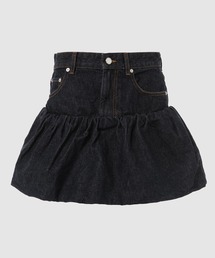 GANNI | Rinse Denim Bubble Mini Skirt(スカート)