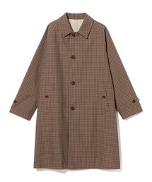 MACKINTOSH / BALFIELD ガンクラブチェック ラグランスリーブ リバーシブル バルカラーコート