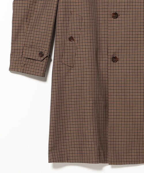 BEAMS F(ビームスエフ)の「MACKINTOSH / BALFIELD ガンクラブチェック ラグランスリーブ リバーシブル バルカラーコート(その他アウター・メンズ・ブラウン・40/38/36/34)」の4枚目の写真