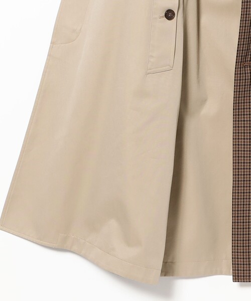 BEAMS F(ビームスエフ)の「MACKINTOSH / BALFIELD ガンクラブチェック ラグランスリーブ リバーシブル バルカラーコート(その他アウター・メンズ・ブラウン・40/38/36/34)」の6枚目の写真