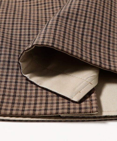 BEAMS F(ビームスエフ)の「MACKINTOSH / BALFIELD ガンクラブチェック ラグランスリーブ リバーシブル バルカラーコート(その他アウター・メンズ・ブラウン・40/38/36/34)」の9枚目の写真