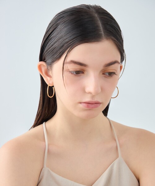 ete（エテ）の「[シグナルフープ] ピアス S（ピアス（両耳用）・レディース・ピンクゴールド/イエローゴールド・FREE）」の12枚目の写真