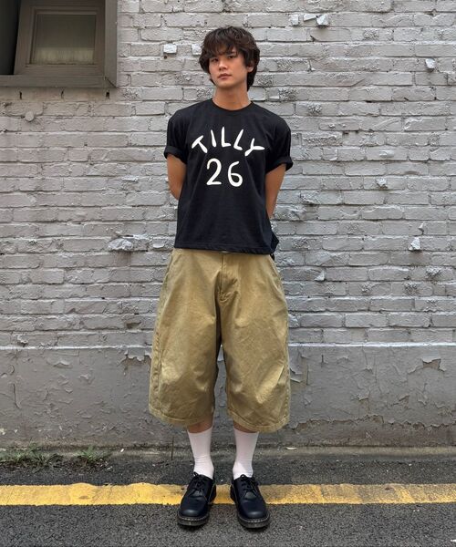 JUAN HOMME（ジュアンオム）の「カーブドバミューダコットンパンツ（ベージュ）（その他パンツ・メンズ・その他・SMALL/MEDIUM/LARGE）」の11枚目の写真