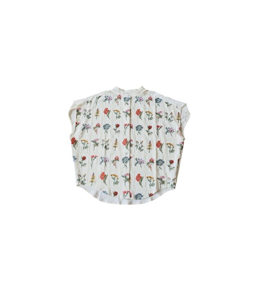 antiqua(アンティカ)の「バンドカラー 花柄 刺繍 シャツ(シャツ/ブラウス・レディース・ホワイト/ブルー/ブラック・ONESIZE)」の18枚目の写真