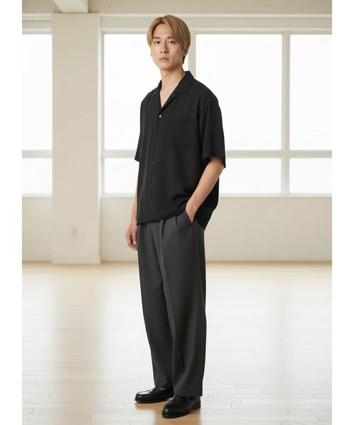 INTERPLAY(インタープレイ)の「【INTERPLAY】Open Collar Minimal S/S Shirt(シャツ/ブラウス・レディース・パープル/ネイビー系/レンガ/ピンク系その他/アイボリー/パープル系その他/サックスブルー/マスタード/サックスブルー系/ブラック・FREE)」の20枚目の写真