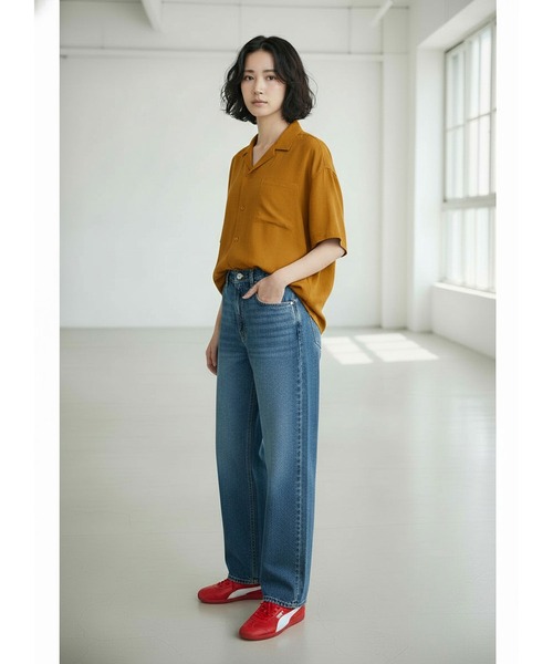INTERPLAY(インタープレイ)の「【INTERPLAY】Open Collar Minimal S/S Shirt(シャツ/ブラウス・レディース・パープル/ネイビー系/レンガ/ピンク系その他/アイボリー/パープル系その他/サックスブルー/マスタード/サックスブルー系/ブラック・FREE)」の17枚目の写真