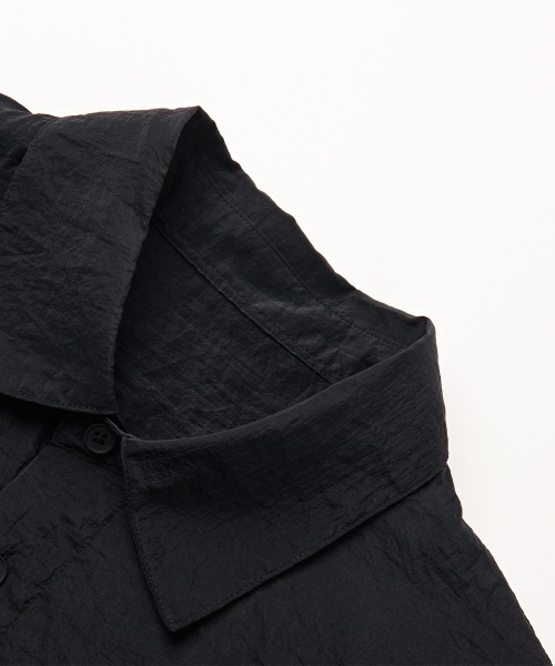 MODE COMMUTER(モードコミューター)の「Textured Calmness Shirt(シャツ/ブラウス・メンズ・ブラック/グレー・SMALL/MEDIUM/LARGE)」の16枚目の写真