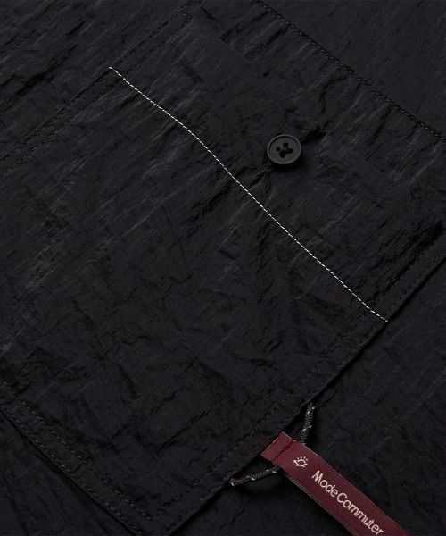 MODE COMMUTER(モードコミューター)の「Textured Calmness Shirt(シャツ/ブラウス・メンズ・ブラック/グレー・SMALL/MEDIUM/LARGE)」の18枚目の写真